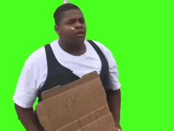 Guy Holding Sign Meme